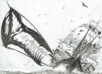 Storm Creators Archipelago Sea, 2017, (Blæk på papir)
