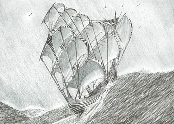 Storm Creators Coral Sea, 2017, (Blæk på papir)