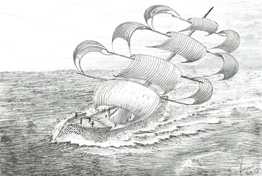 Storm Creators Yathkyed, 2023 (blæk og blyant på papir)