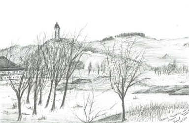 Wallace Monument; 2007; (blæk på papir)