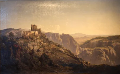 Panoramaudsigt over bakkerne fra Château d