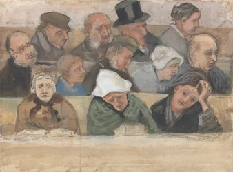 I kirken, 1882.