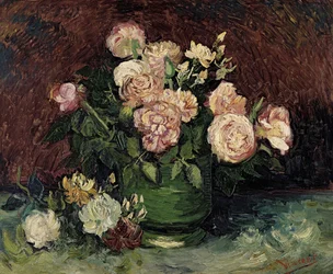 Roser og pæoner, 1886