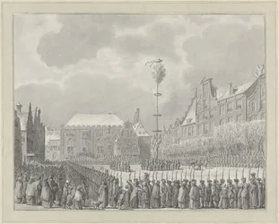 Ophævelse af Stadtholdership på Grote Markt i Haarlem, 1795