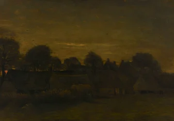 Farming Village ved Twilight
