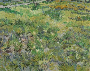 Langt græs med sommerfugle. 1890