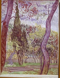 Park ved Saint-Paul Hospital i Saint-Remy-de-Provence