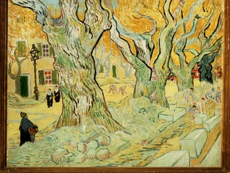 Vejarbejdere i Saint Remy (olie på lærred)