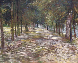 Avenue ved Voyer-d"Argenson-parken i Asnieres, 1887