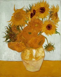 Vase med solsikker