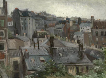 Udsigt fra Vincents Studio par Gogh, Vincent, van (1853-1890). Olie på pap, størrelse: 30,1x40,8
