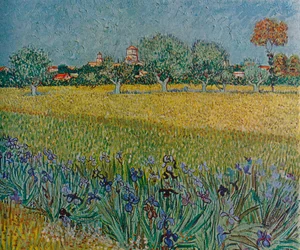 Udsigt over Ales med iris i blomst, 1888
