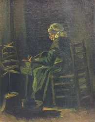Kvinde ved Spindehjulet, 1885