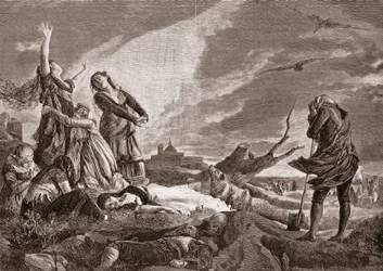 Spanske uafhængighedskrig (1808-1814). Begravelse i La Moncloa, Madrid den 3. maj
