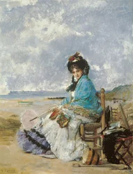 Sommerdage - Palmaroli y Gonzalez, Vicente (1834-1896) - ca 1885 - Olie på træ - 44x32 - Museo Carmen Thyssen, Malaga