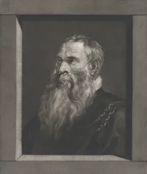 Portræt af en gammel mand med skæg, ca. 1787-1851.