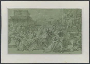 Voldtægt af sabinerne, ca. 1820.