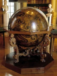 Coronellis himmelglobus efter Gatelliers meridian. Denne globus blev fremstillet af franciskanermunken Vincenzo Coronelli (1650-1718). Institut de France, Paris.