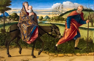 Flugten til Egypten, ca. 1516-1518 (olie på træ)