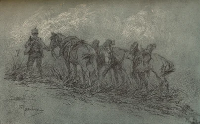 Kridtstudie af Vittorio Guaccimanni, c1900