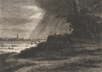 Landskab med storm, 1700-begyndelsen af 1800-tallet.