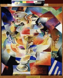 Samovar. 1919 (olie på træ)