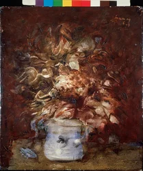 Bouquet de fleurs (Blomsterbuket), ca. 1940 (olie på panel)