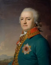 Portræt af Alexander Vasilyevich Polikarpov 1753-1811, 1796