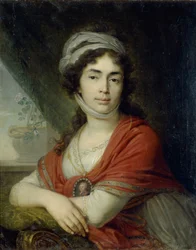 Portræt af Maria Marfa Dmitrievna Dunina, født Norova, 1799