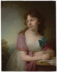 Portræt af prinsesse Jekaterina Alexeyevna Dolgorukova 1781-1860, født grevinde Vasilyeva, 1798