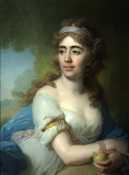 Portræt af Skobeyeva, 1790
