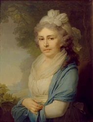 Portræt af Yelizaveta Ivanovna Neklyudova 1773-1796, født Levashova, 1798