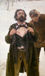 Studie til maleriet Blodig søndag 22. januar 1905, 1905.