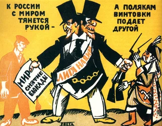 Satirisk plakat om Folkeforbundet, 1920.