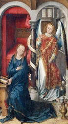 Bebudelse, af Vrancke van der Stockt (før 1420-ca 1495)