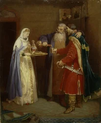 Boyers velkomst Boyer Morozov besøger prins Serebaren, 1865