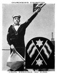 Visuel signalmand, 3. klasse, 1937.
