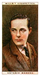 Antonio Moreno 1887-1967, spansk skuespiller, 1928.