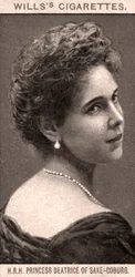 H.R.H. Prinsesse Beatrice af Saxe-Coburg, 1908.