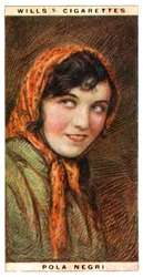 Pola skuespillerinde 1894-1987, polsk skuespillerinde, 1928.