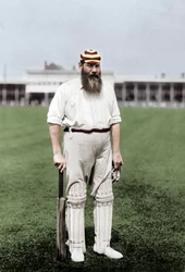 Dr. WG Grace, engelsk cricketspiller, spiller for London County Cricket Club, c1899