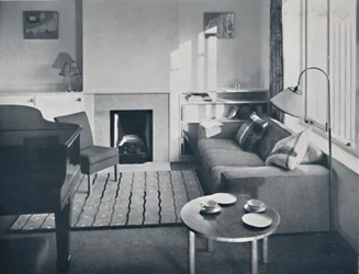 Elsa Booth - Stue som var planlagt til at rumme et flygelforte, 1939