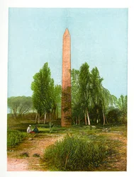 Obelisk ved Heliopolis, Egypten, c1870.