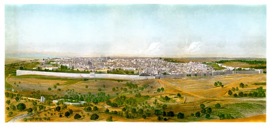 Panorama af Jerusalem, c1870.