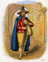 Italiensk musiker, 1809.