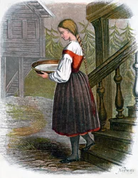 Norsk Bondepige, 1809.