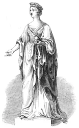 Marmorstatue af Hendes Majestæt, i Royal Exchange, 1845.
