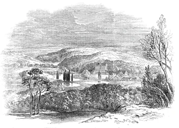Reinhardsbrunn, Gotha - fra Hans Kongelige Højhed Prins Alberts tegning, 1845.