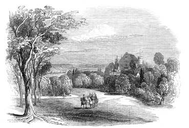 Schloss Rosenau, nær Coburg - fra Hans Kongelige Højhed Prins Alberts tegning, 1845.