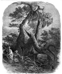 Prøve af træstik, The Death of the Children of Niobe, ...1844.